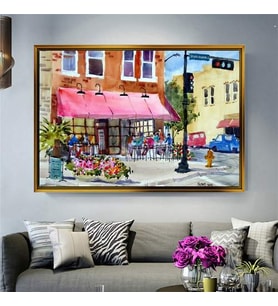 Altın Çerçeveli dekoratif tablo l1585 (Gold)