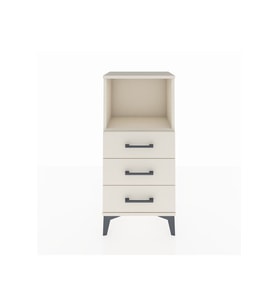 Arges Komodin Tek Raflı 3 Çekmeceli 44x30x96 Aytaşı-Aytaşı