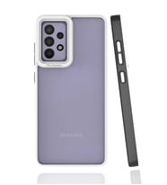 Samsung Galaxy A52 Kılıf Koruyucu Mat Mima Kapak (Siyah)