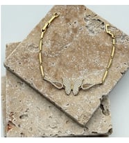 Kelebekli bileklik (Rose Gold Altın)