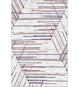 Eliana Home Baskılı, Yıkanabilir Kaymaz Taban Salon Halısı LNA1591-HT354 100x150 cm (Mor)