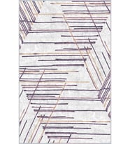 Eliana Home Baskılı, Yıkanabilir Kaymaz Taban Salon Halısı LNA1591-HT354 100x150 cm (Mor)