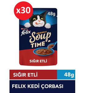 Felix Kedi Çorbası Sığır Etli 48 Gr*30 Adet