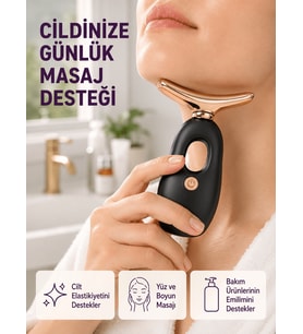 Yüz ve Göz Altı Masaj Cihazı – Kırışıklık Karşıtı & Nemlendirici Etki Destekli