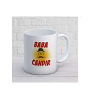 Babalar Gününe Özel Desenli Hediyelik Beyaz Seramik Kupa Bardak