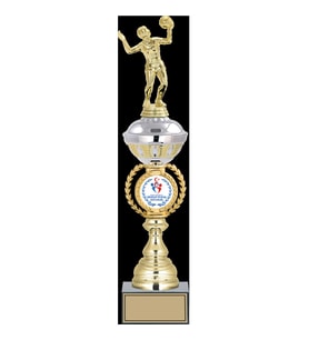 ODAK KUPA - Figürlü Kupalar - Voleybol Kadın Figürlü Kupalar FG-066 C - 46 cm