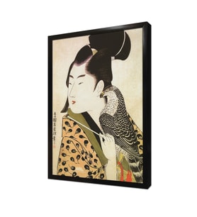Japon Kadın Çerçeveli Mdf Tablo