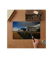 Yol Üzerinde Posta Kutuları Tasarımı 240 parça Ahşap Puzzle Ahşap Kutuda MP00168