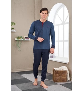 Pjs 23706 Erkek Patlı Baskılı Pijama Takım