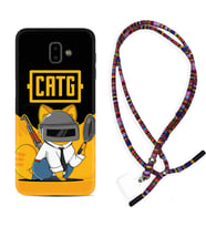 Samsung J6 Plus J7 Prime J7 Pro M20 Kılıf Boyun Asklı Rasta Silikon Cat G 1677