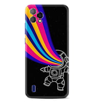 Reeder P13 Blue Plus 2022 Kılıf Silikon Desen Özel Seri Colorful Astronot 1727