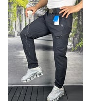 Taktikal Outdoor Kargocep Cargocep Içipolarli Softjel Sıvı ve Rüzgar Geçirmez Kışlık Pantolon ve kemer (Gri)