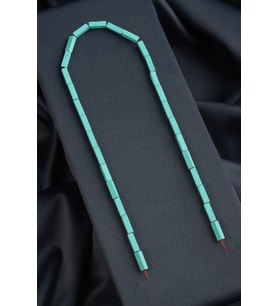 Hematit Doğal Taş Mavi Dikdörtgen Kesim 4x13 mm Dizi
