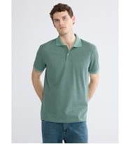 LC WAIKIKI Yeşil Polo Yaka Pike Erkek Tişört