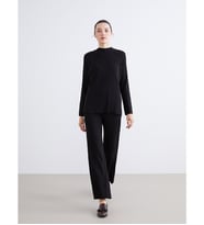 LCW Comfort Siyah Beli Lastikli Kadın Triko Pantolon