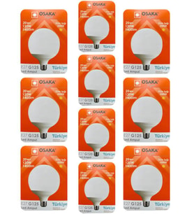 (10 Adet) 20W (120W) 3000K (Sarı Işık) E27 Duylu (Kalın Duy) Glop Led Ampul