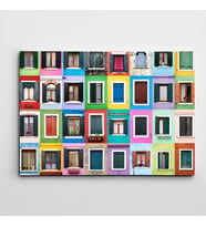 Pencereler Modern Sanat Kanvas Tablo