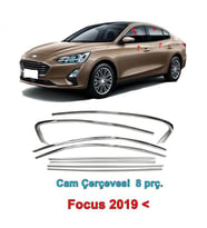 Ford Focus 5 Cam Çıtası Kromu Nikelaj Komple 2019 Sonrası