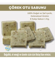 Bitkiselce Saf ve doğal içeriklerle Çörek Otu Sabunu  950 gr (8 Kalıp)