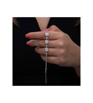 ?Gümüş Baget Taşlı Kadın Bileklik CSR2185494