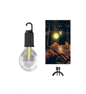 Mey İthalat® 3 Farklı Mod LED'li Şarjlı Asma Kancalı Kamp Lambası Taşınabilir Ampul