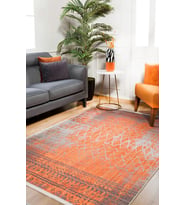 Dijital Kaymaz Yıkanabilir Gri Modern Salon Halısı Mutfak Halısı Koridor Halısı Yolluk HLN344