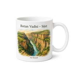 Siirt Botan Vadisi Doğu Anadolu Hatırası Porselen Kupa Bardak Hediye