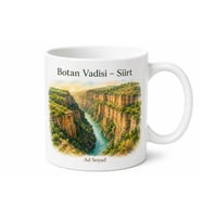 Siirt Botan Vadisi Doğu Anadolu Hatırası Porselen Kupa Bardak Hediye