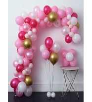 Pembe Zincir Balon Seti