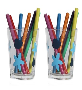 2 ADET KALEMLİK BENEKLİ  OFİS GERECİ 8X8X9CM