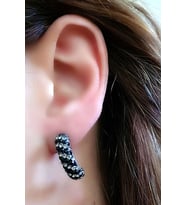 Swarovski taşlı gümüş küpe