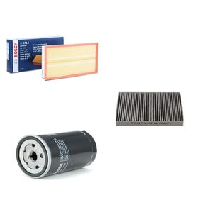Bosch Filtre Bakım Seti Audi A3 1.6 1.8 1.8 T Benzinli 1999-2003 Hava + Yağ f. + Polen Filtre Sardes