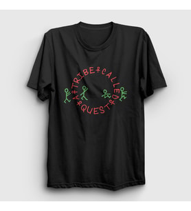 Presmono Unisex Siyah Logo A Tribe Called Quest T-Shirt 554111tt