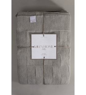 Koza Home Plaid Vizon Çift Kişilik Battaniye 15010