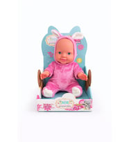 Toyx Sevimli Tavşan Kostümlü Oyuncak Bebek – Yumuşak Peluş Tasarım, 3+ Yaş (Pembe)