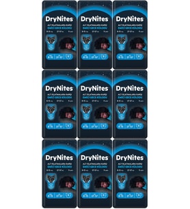 Drynites Emici Gece Külodu/Külot Bez Erkek 8-13 Yaş 30-48KG Large 81 Adet 9PK*9 AltIslatmalara Karşı