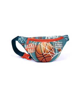 Coral High Kids Nefti Turuncu Basketbol Desenli Bel Çantası 11527