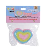 Eğlenceli Stres Atıcı Sukuşi Slime Renkli Kalp Poşette