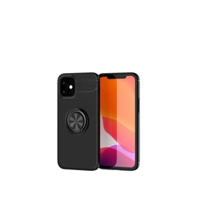 Apple iPhone 12 Uyumlu Kılıf Zore Ravel Silikon Kapak (Siyah)