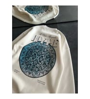Üç İplik Bisiklet Yaka Baskılı SweatShirt - Beyaz