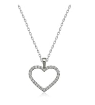 Gümüş Kalp Bayan Kolye