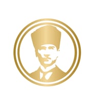 Atatürk Mustafa Kemal Siüet Araba Oto Gold Renk 18CM