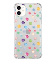 PrintiFy Apple iPhone 11 Uyumlu Water Color 6 Baskılı Şeffaf Köşe Korumalı Antişok Kılıf