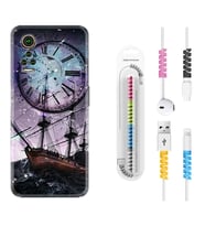 General Mobile GM 21 Pro GM 22 Pro Plus Kılıf Kablo Koruma Spiral Silikon Time 1749