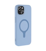iPhone 15 Kılıf M-Safe Şarj Özellikli Aris Silikon Kılıf Baby Blue