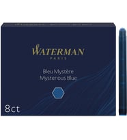 Waterman Dolmakalem Kartuşu Uzun 8'li Mavi/Siyah