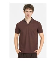 Defacto Basic Kahverengi Erkek Polo Yaka T-shirt F9865AX/BN192