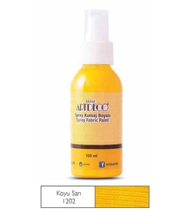 ARTDECO SPREY KUMAŞ BOYASI KOYU SARI 1202 100 ML ÜCRETSİZ KARGO
