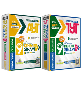 2024 YKS TYT- AYT Türkiye Geneli Kurumsal 9lu Paket Set Deneme Sınavı