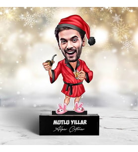 Kişiye Özel Senin Senen Olsun Karikatürlü Biblo
